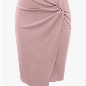 NWOT, women pencil skirt, blush pink